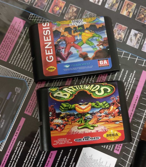 СУПЕР! Sega Mega Drive 2 + Battletoads 1+2 Double Dragon. НАЛОЖКА!