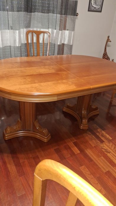 Mesa cadeira cerejeira