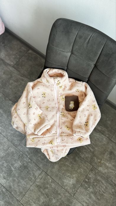 Костюм флісовий на дівчинку теплий кофта джогери штани