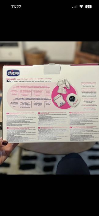 Chicco pump + breast pads