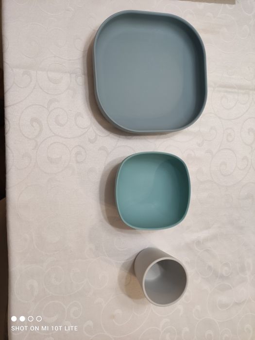 2 Conjuntos de refeição para bebé em silicone