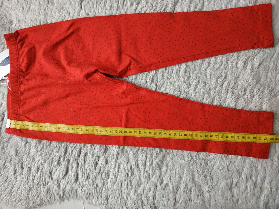 Nowe legginsy dziewczęce/święta/czerwone/prezent/Max&Mia/r.98/104