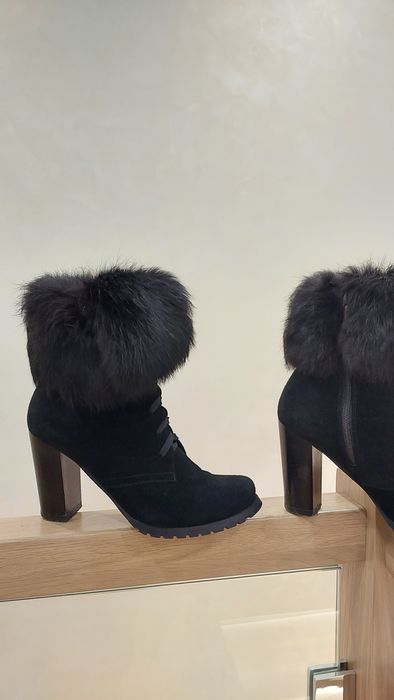 Черевики жіночі, зимові, на каблуку