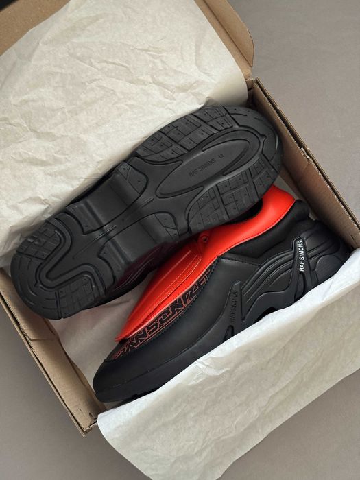 Кросівки Adidas x Raf Simons Antei Shell and PVC-Trimmed Red Black
