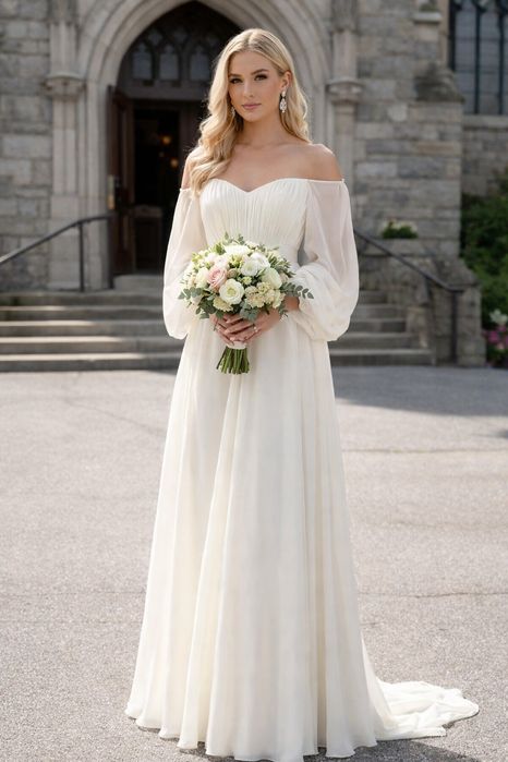 Suknia ślubna S biała