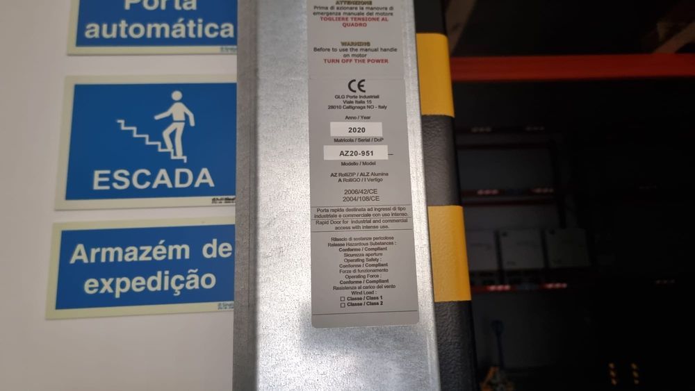 Porta Rápida Blindada e Anti-Fogo