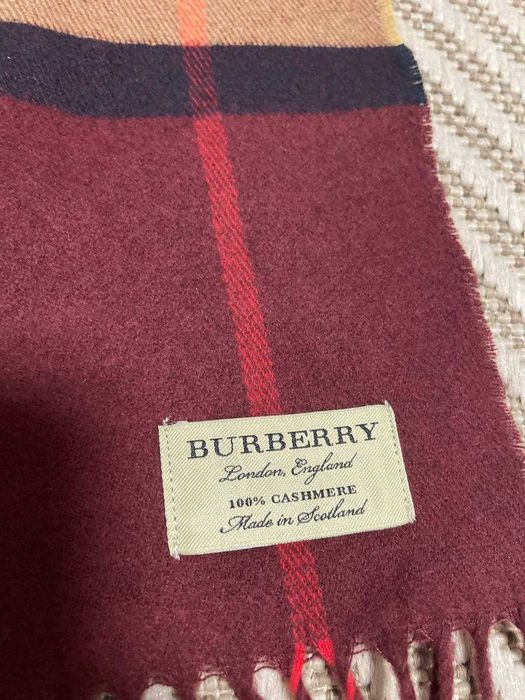 Шарф Барбері кашемір 32*180см шарф Burberry Red Clasic