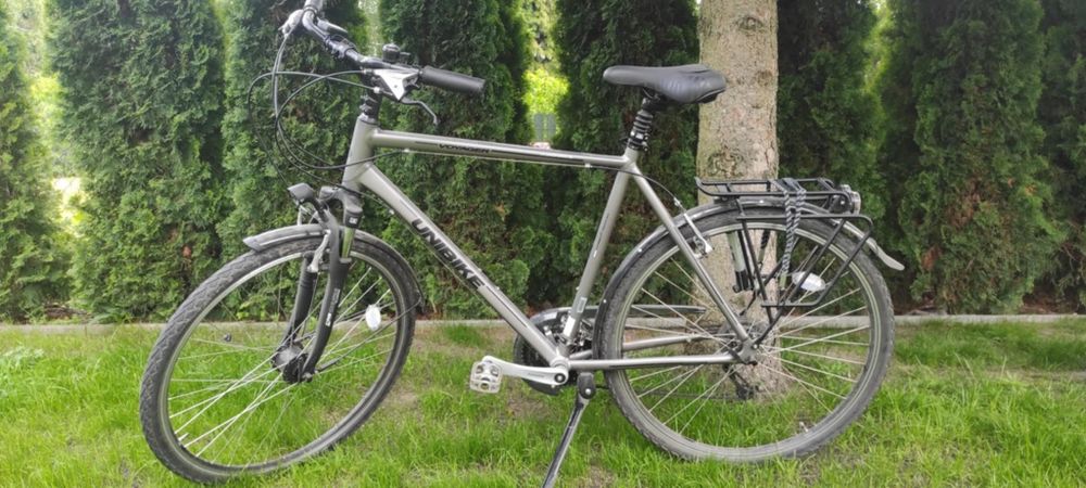 Rower trekkingowy turystyczny Unibike Voyager męski grafitowy 23"