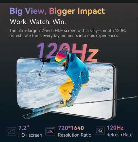 Cubot Note 60. 7,2", 16Gb(6+10)/128 120Hz 48Mp 7000Ma NFC