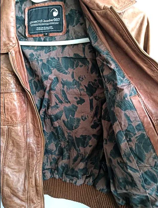 Kurtka Skóra Naturalna Kultowej Marki „ Goosecraft-007 ”r.(S/M) Unisex