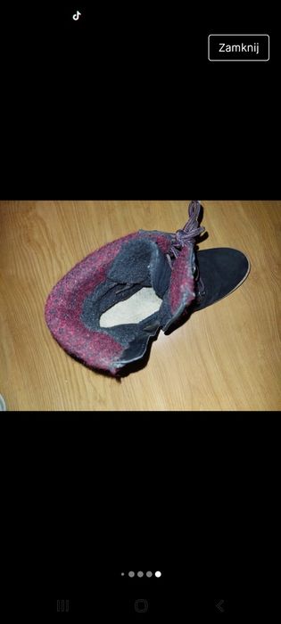 Buty zimowe na obcasie