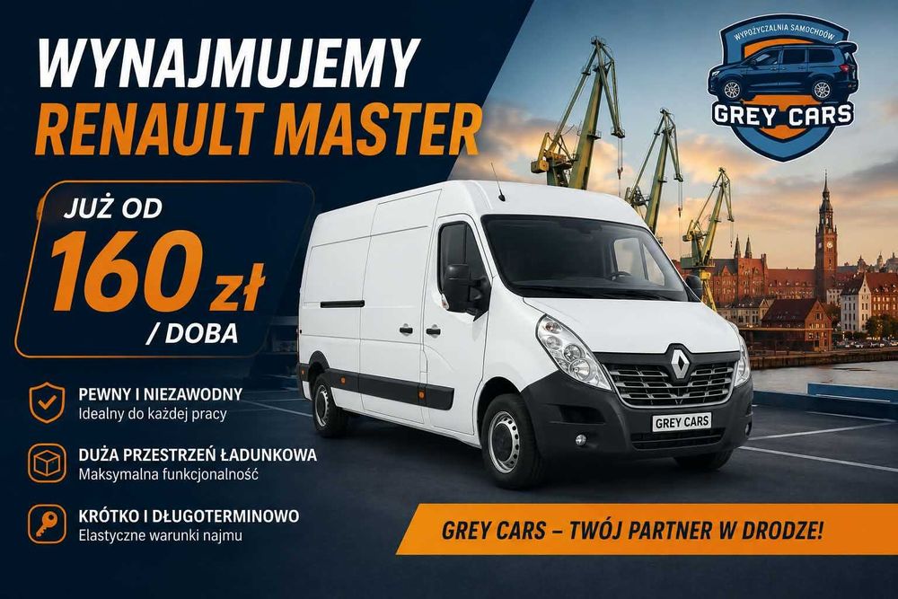 Wypożyczalnia Busów Dostawczych Renault Master L3H2