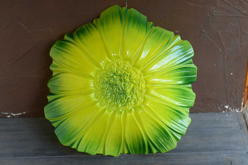 Вінтажне блюдо-цукерниця Waltherglas Німеччина Соняшник соняхи