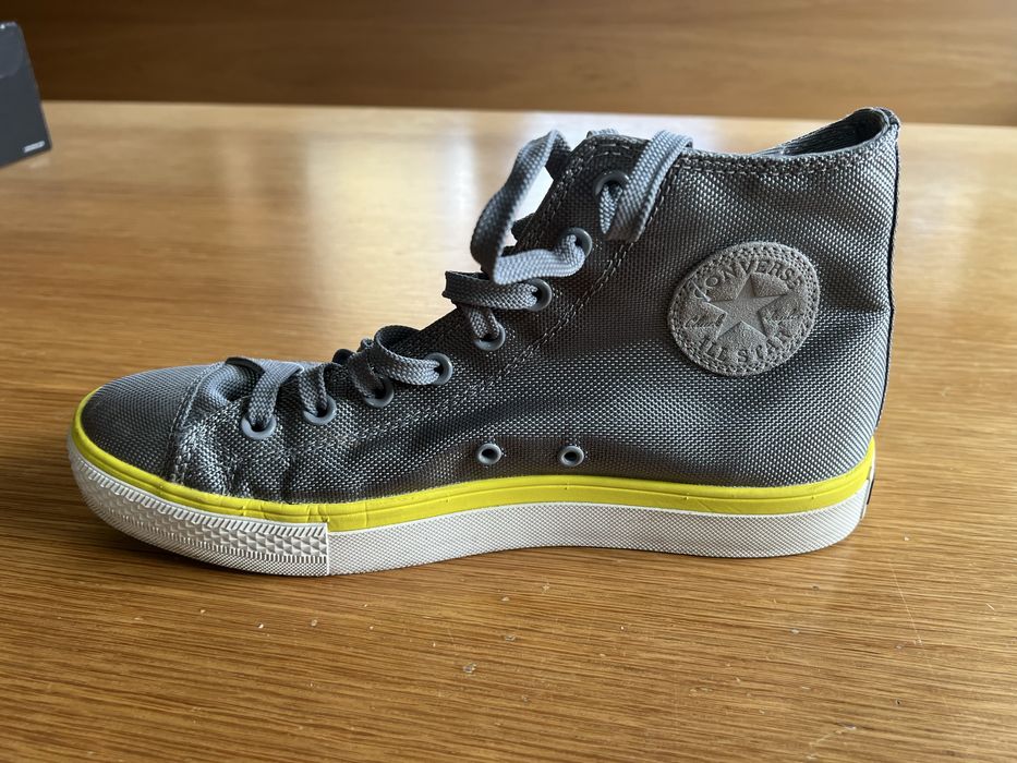 Sapatilhas converse all star custom (cinza e amarelo)