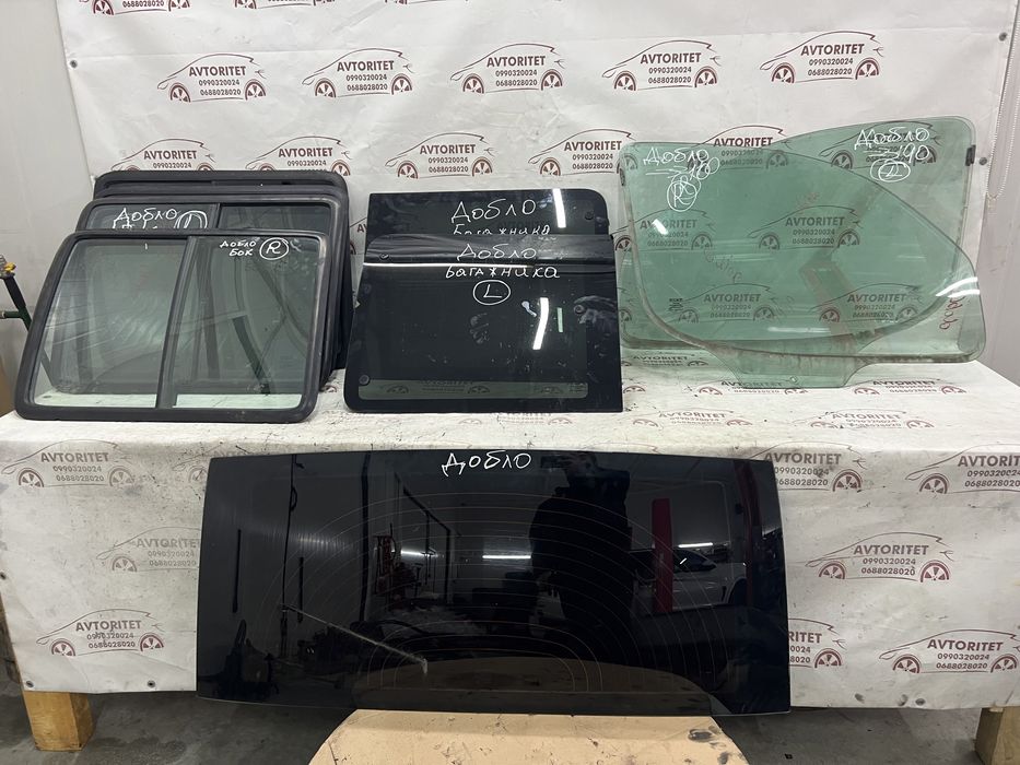 Скло стекло заднє бокове жабра Fiat Doblo Фіат Добло
