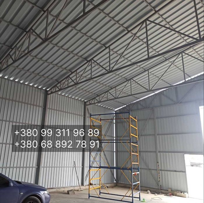 Побудуємо ангар склад під ключ 12х15, 12х30, 16х40, 20х50 від 2000 грн