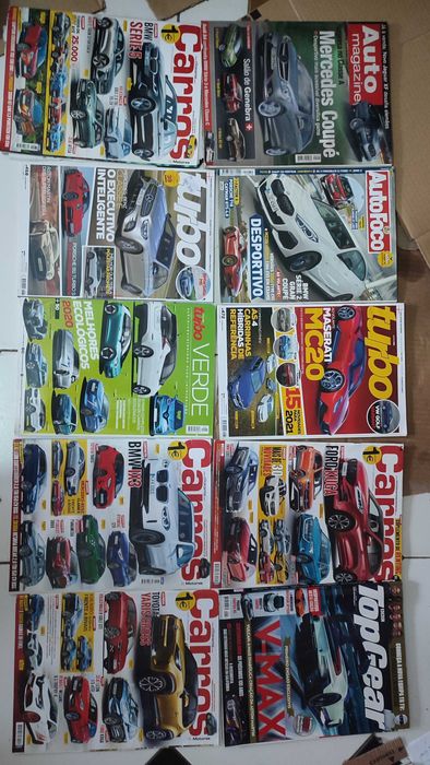 Lote 34 Revistas de Automóveis e Automobilismo