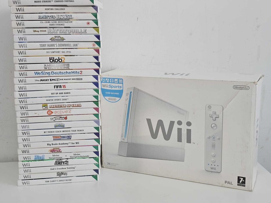 Nintendo Wii konsola + wielki zestaw gier