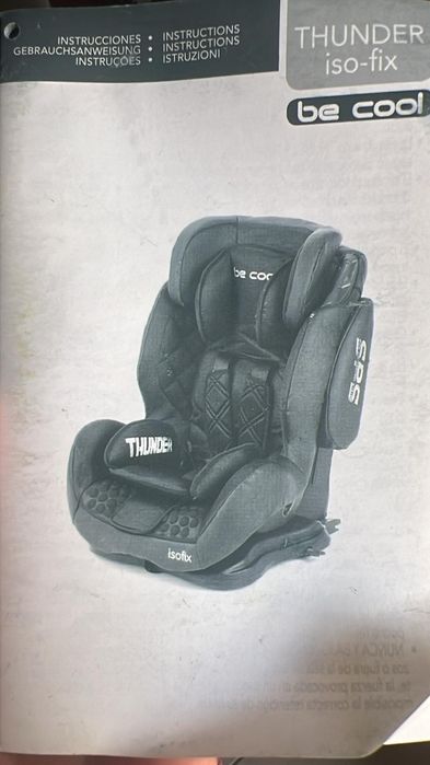 Cadeira auto Be Cool Thunder isofix grupos 1/2/3