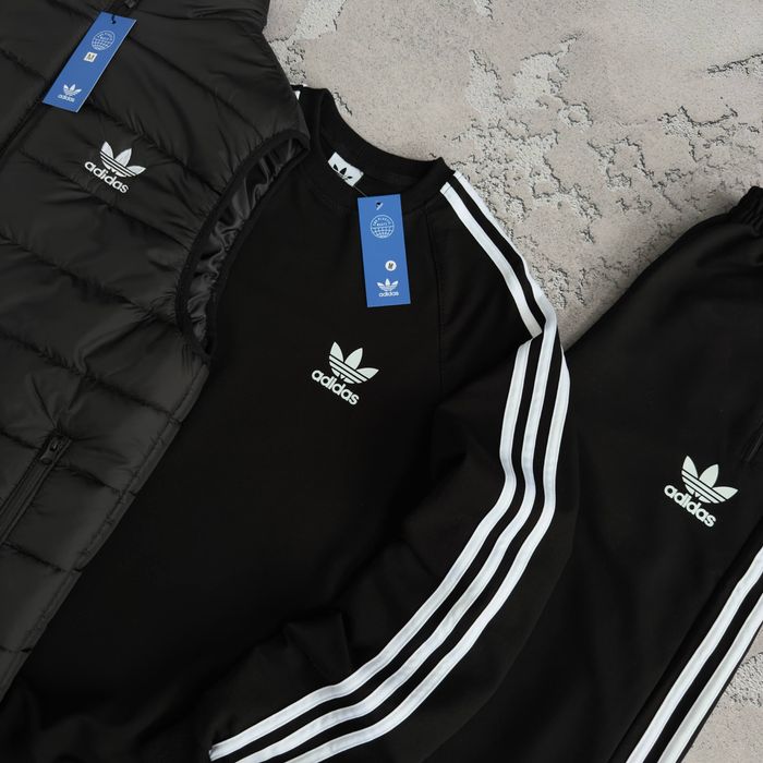 Чоловічий спортивний костюм адідас [3в1] Adidas [XS,S,M,L,XL,XXL,XXXL] + шкарпетки в подарунок!