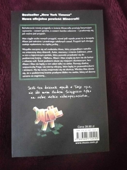 Książka Minecraft "Minecraft: Zaginione Dzienniki"