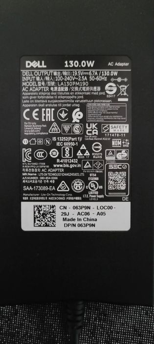 Stacja dokująca Dell WD19 + Oryginalny Zasilacz 130W | USB-C | OKAZJA