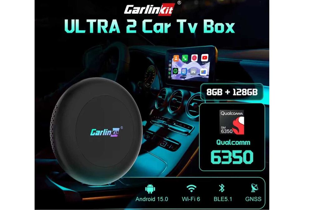 Адаптер CarlinKit TBox Ultra 2 8gb / 128gb - Android 15.0, SM6350