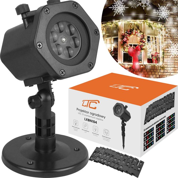 ZESTAW Lampki LED ŚWIĄTECZNE 15 Metrów + PROJEKTOR Laserowy 48 Wzorów