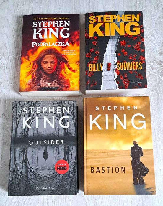 4x Stephen King Bastion + Outsider + Podpalaczka + Billy Summers  BDB