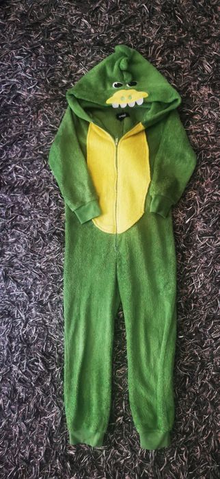 Piżama smok zielona ciepła