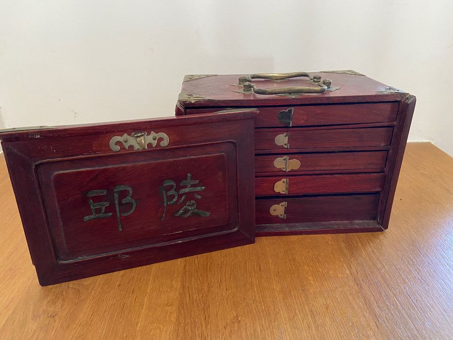 Raro e antigo jogo Mah-Jong do séc. XIX