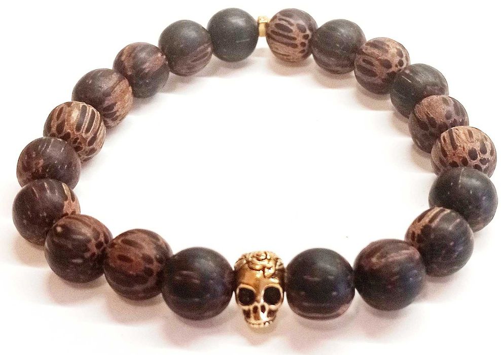 Elastyczna bransoleta z drewna palmowego