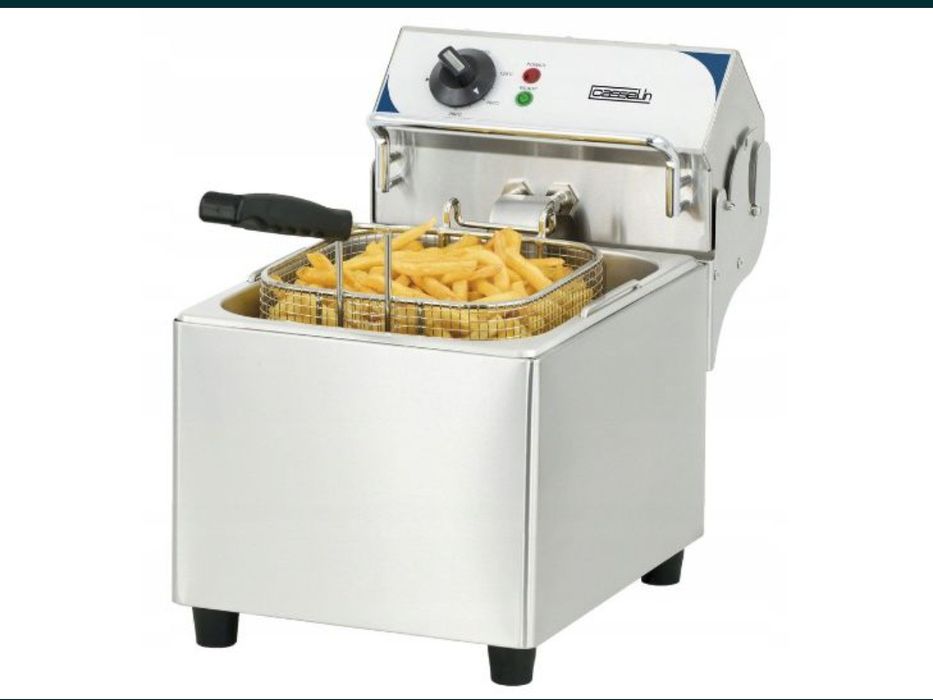• Nierdzewna profesjonal Frytkownica CasseLin Cfe7 ,7Lit 2800W