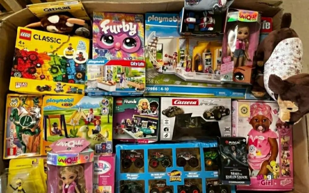 Karton Zabawek Mix 100PLN NOWE LEGO Hobbit Puzzle Barbie Pokémon