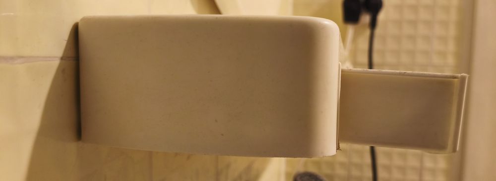 Retro zestaw lustro plus półka PRL tworzywo