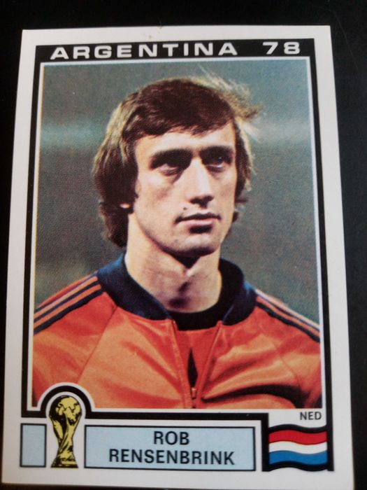 Cromo Panini World Cup Story de Rob Rensenbrink no Mundial 78