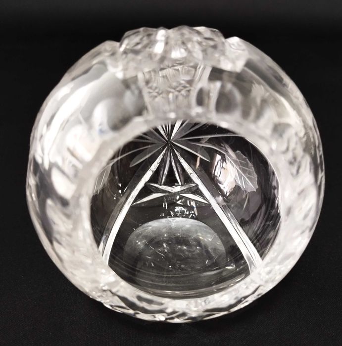 Kula Kryształ PRL puzderko bomboniera bombonierka