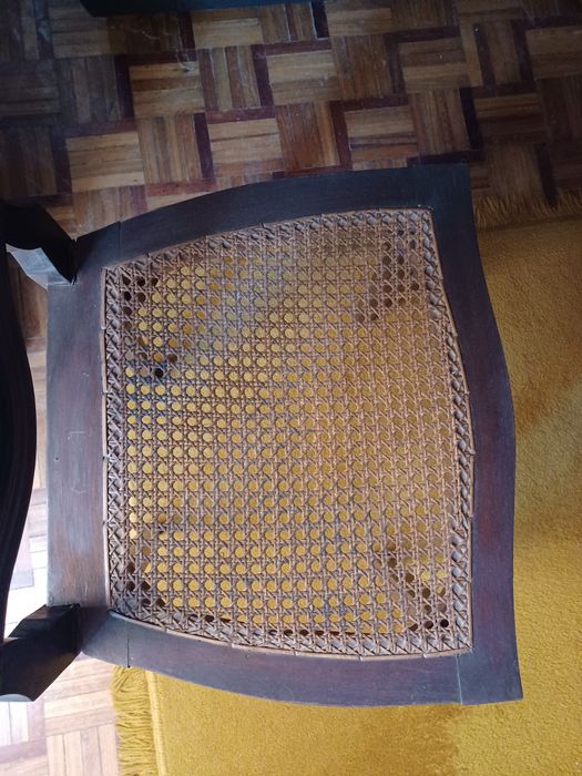 Conjunto 6 Cadeiras com tampo em palhinha