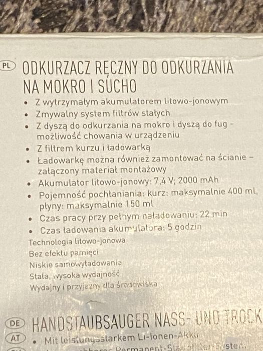 Bezprzewodowy odkurzacz samochodowy SilverCrest