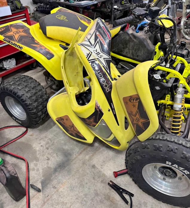 suzuki ltz 400 silnik skrzynia kartery balans sprzeglo rozrusznika
