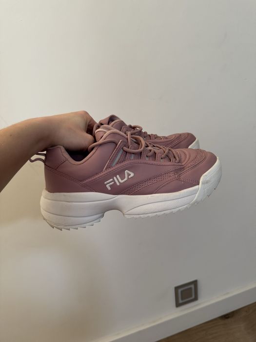 Buty różowe Fila