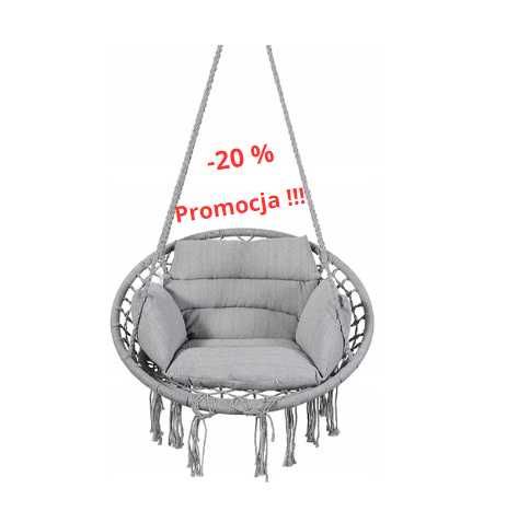 HUŚTAWKA Bocianie gniazdo + PODUSZKA DUŻA wiszący fotel krzesło OKAZJA