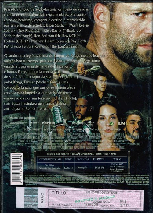 Filme em DVD: Em Nome Do Rei - NOVO! SELADO!