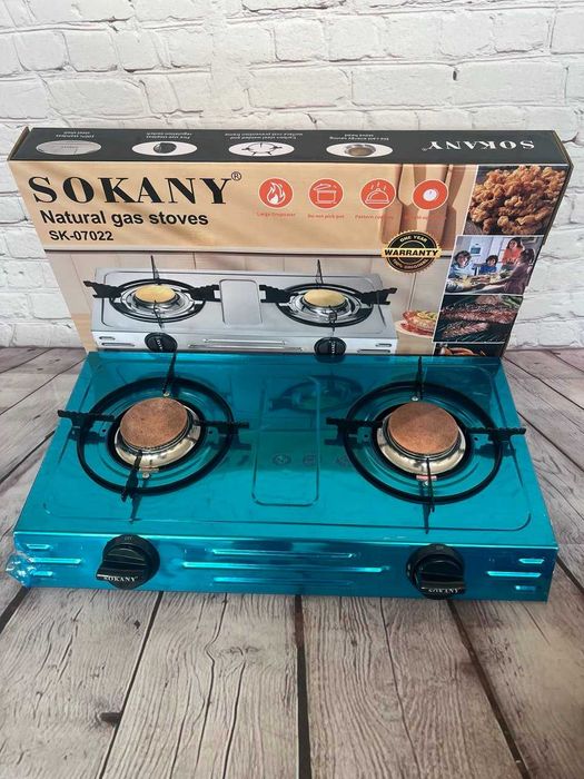 Настільна газова плита Sokany  на 2 конфорки