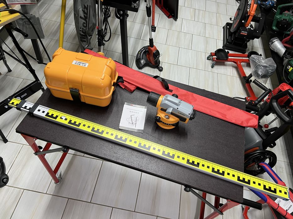 Оптический нивелир Sndway SW-32A До 120 м + рейка алюминиевая 3 м