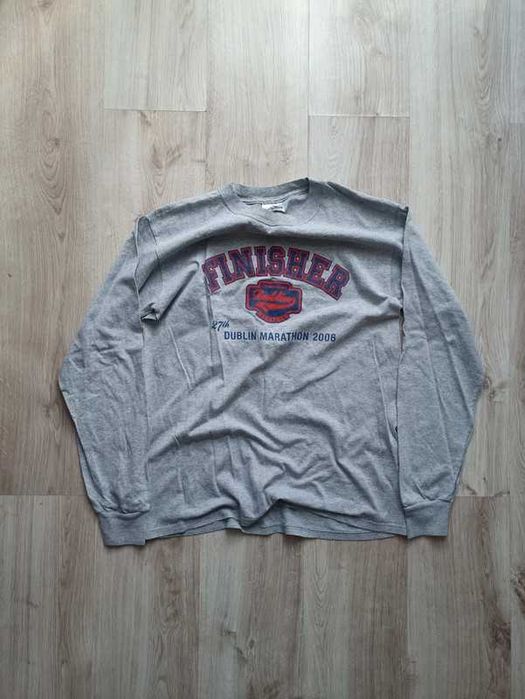 szara bluza adidas vintage finisher oversize meska S