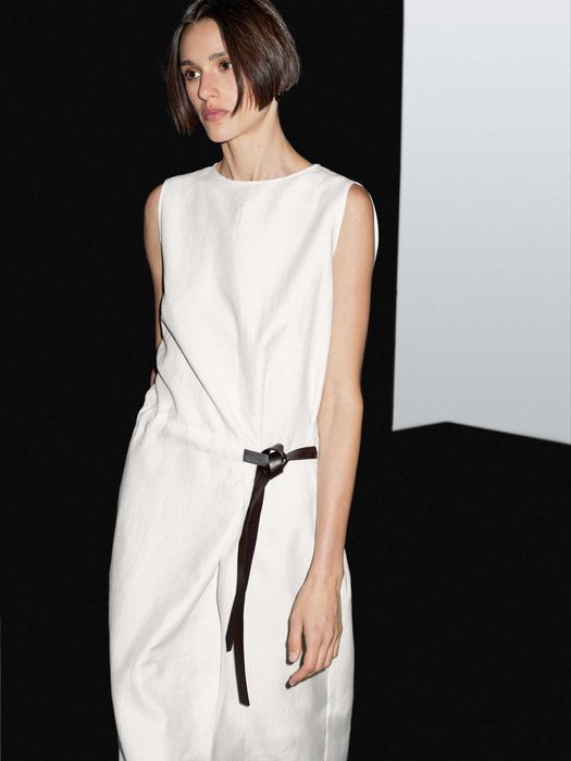 Сукня Massimo Dutti p.L платье оринінал бавовна льон хлопок лен