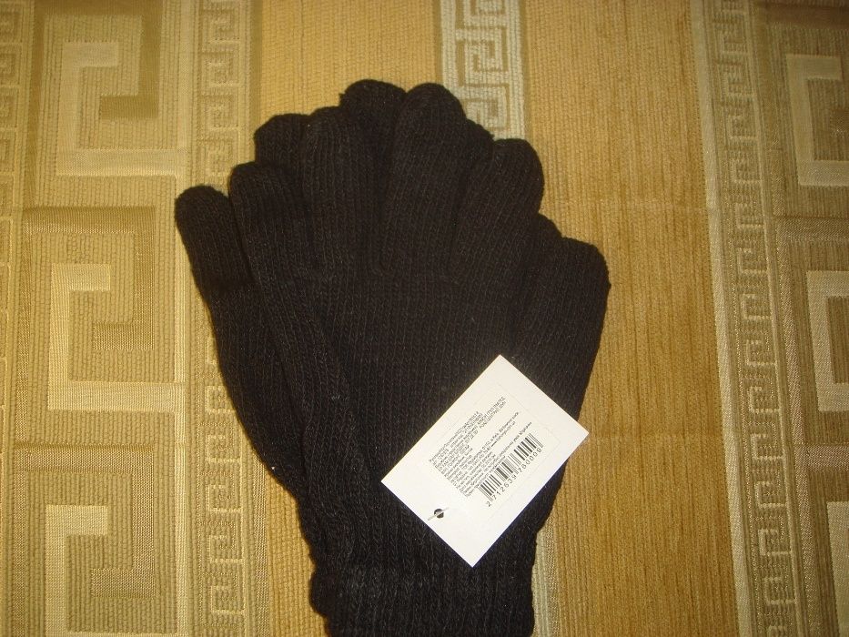 Перчатки чёрные мужские