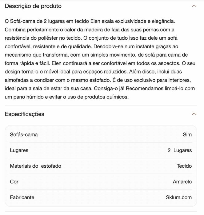 Sofa-cama compacto
