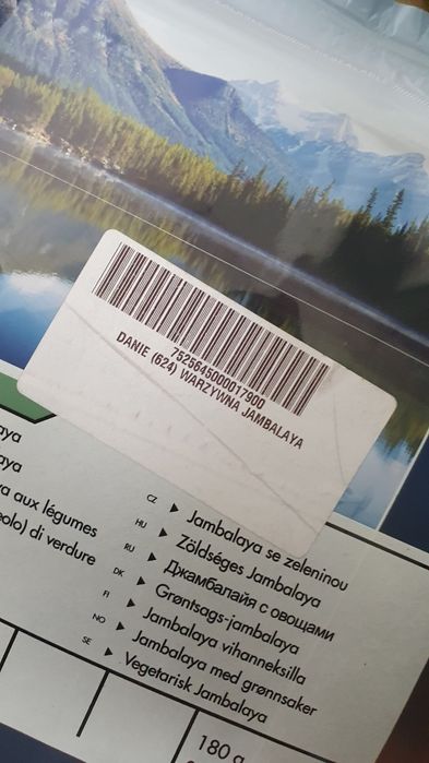 Żywność liofilizowana obiad góry trekking wspinanie gotowe danie obiad